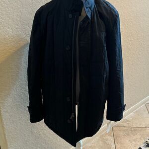 Cardinal Of Canada Men’s Size M Quilted Car Coat Black Winter Contemporary